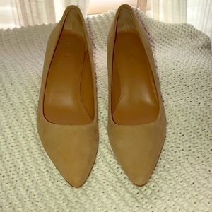 J.CREW Tan Suede 1” Heels